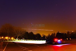 夜,車,飛機