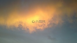 日落,光,自然