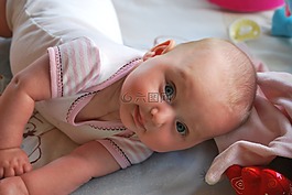 嬰兒,笑,女孩