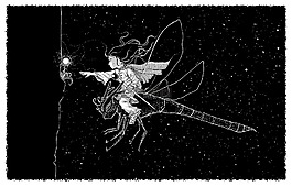 童话故事,夜,画