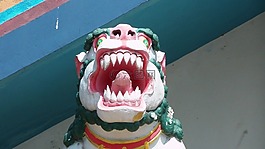 佛教,寺,獅子