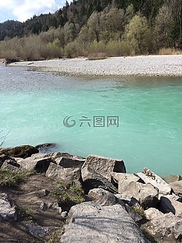 湖,德國,水