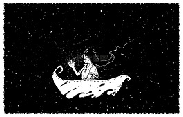 夜,宇宙,童話故事