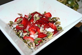 食品,碗,草莓