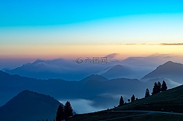 德国,巴伐利亚,高山