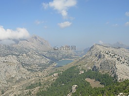 更多,山,全景圖