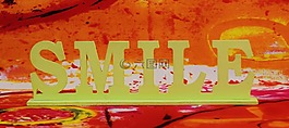微笑,刻字,信件