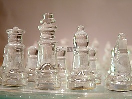 棋,件,玻璃