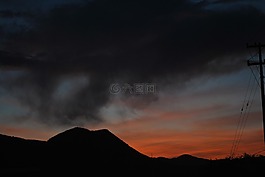 tlapa de comonfort,山,日落