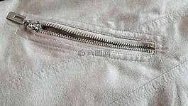 拉鏈,布,米色