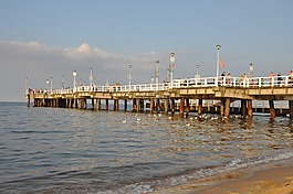 碼頭,海,海灘