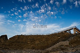 橋,天空,云