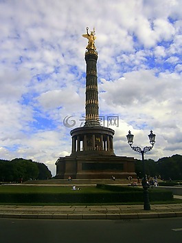 siegessäule,支柱,柏林