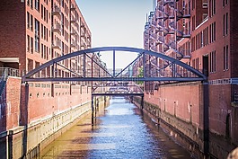 speicherstadt,橋,漢堡