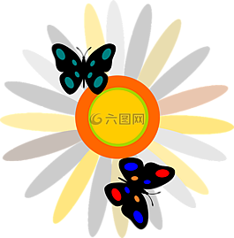 蝴蝶,裝潢,甲蟲