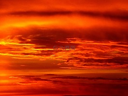 日落,太陽,天空