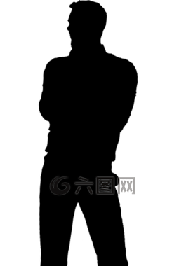側(cè)影,男子,商人