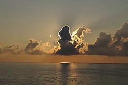 日落,云,太陽(yáng)