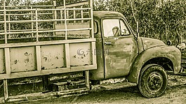 卡車,老,車輛