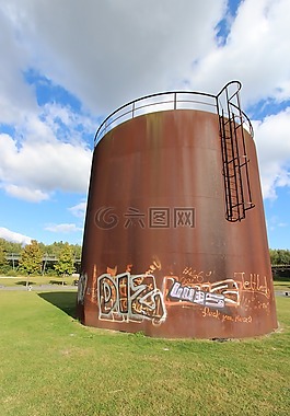 水塔,生銹,涂鴉