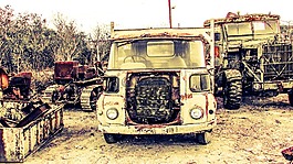 卡車,老,生疏