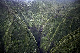 大瀑布,山,景觀