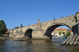 橋,河,水