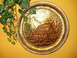 板,裝飾,黃金