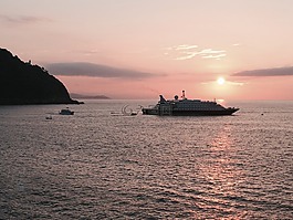 船,郵輪,海
