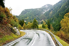 山上落下,旅行,公路