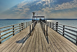 ammersee,湖,水