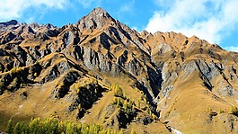 上衣,山上落下,山的美