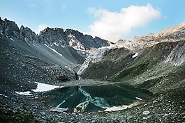 山,高山,湖