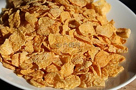 玉米片,玉米,早餐