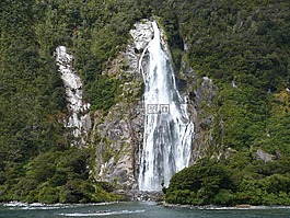 瀑布,水,水域