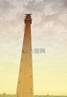 燈塔,光,海洋