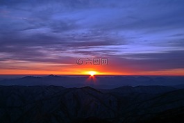日出,海,太陽能