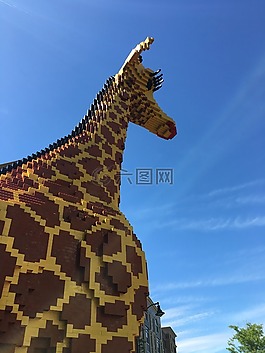 長頸鹿,樂高,藝術(shù)