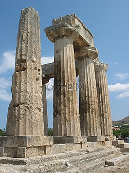 古代科林斯,寺廟廢墟,希臘