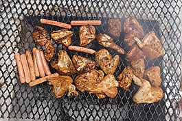 燒烤,肉,食品