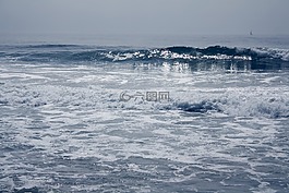 海洋,波,海