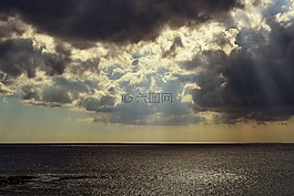 海,云,阳光