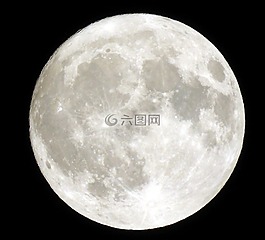 滿月,月球,夜