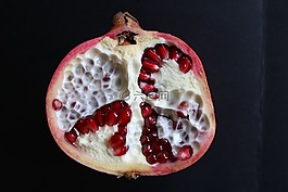 石榴,紅色,水果
