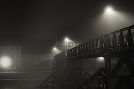 霧,夜,黑暗