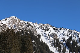 滑雪,雪,山