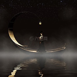 引導(dǎo),水,夜