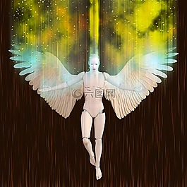 天使,機(jī)器人,女性