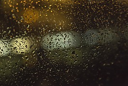 散景,窗口,雨