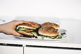 三明治,食品,漢堡